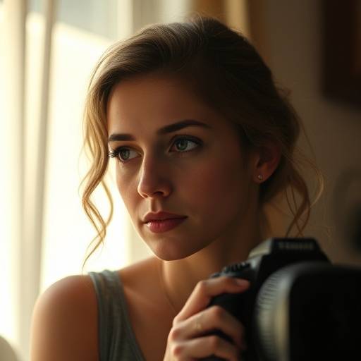 Emily Rodriguez, Documentary Film Director at Emberglow Studios, thoughtfully observing
