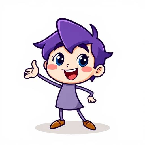 Icon representing a character animation, symbolizing animation video production