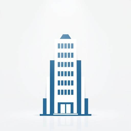 Icon representing a corporate building, symbolizing corporate video production