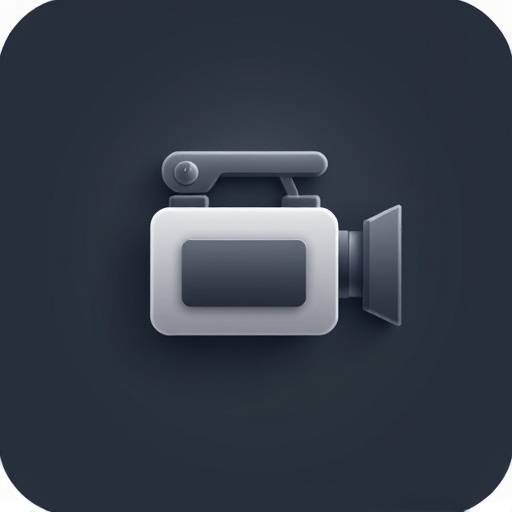 Icon representing a film camera, symbolizing documentary video production